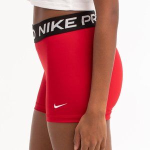 Nike Pro Red  3 inch Dri-fit Workout Shorts S